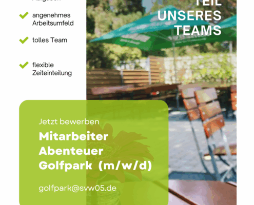 Stellenausschreibung Abenteuer Golfpark