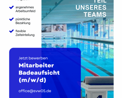 Stellenausschreibung Mitarbeiter Badeaufsicht